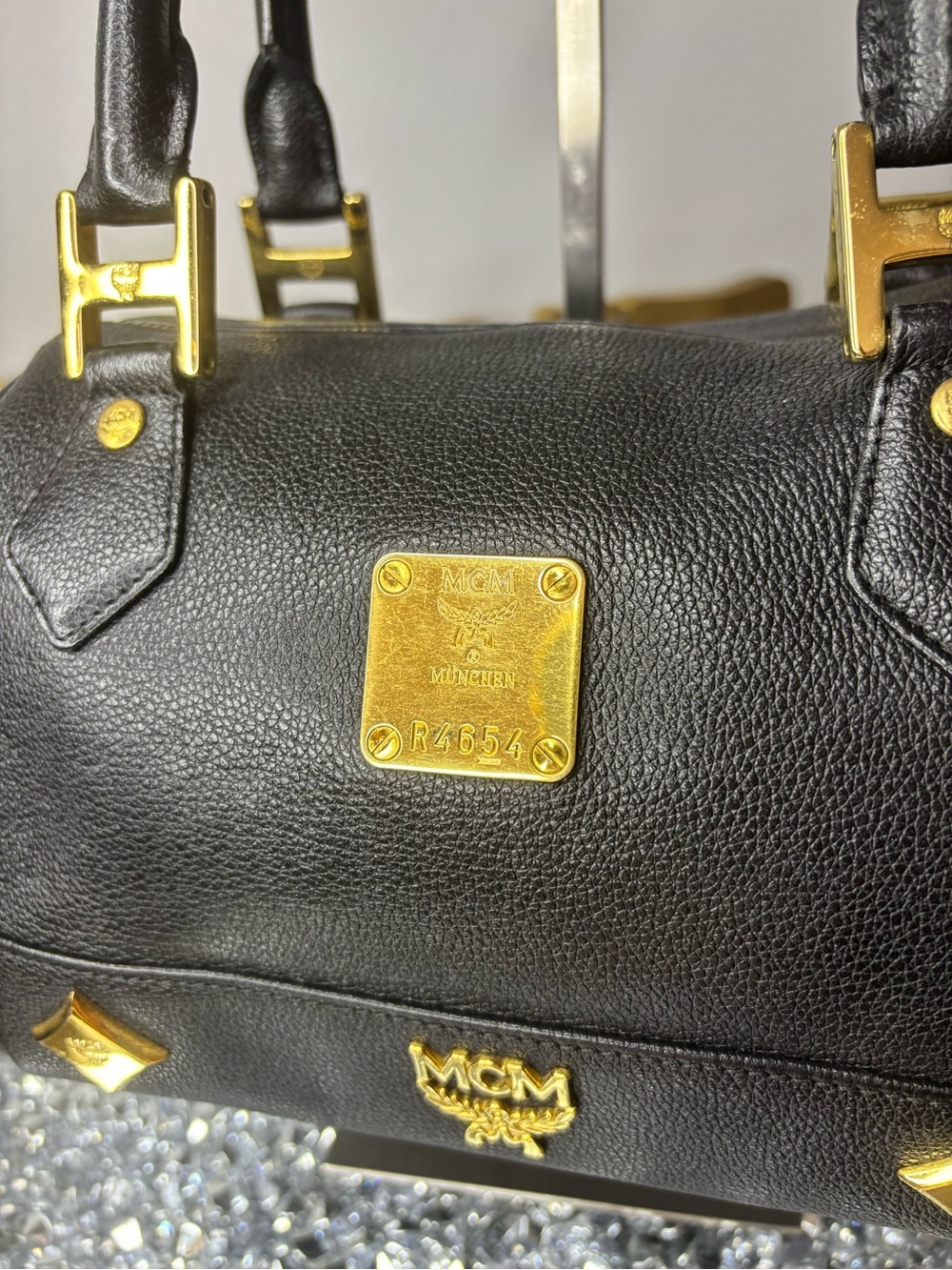 MCM leather Boston bag EUC - Picture 3 of 16